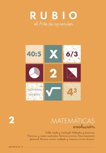 CUADERNO RUBIO A4 MATEMATIC. EVOLUCION 2