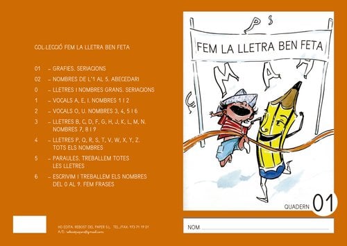 CUADERNO REBOST (CAT) LLETRA MAJUSCU