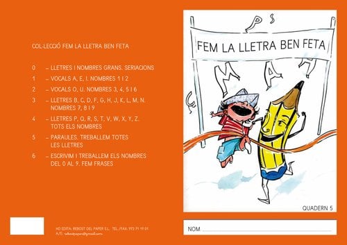 CUADERNO REBOST (CAT) LLETRA MAJUSCUL