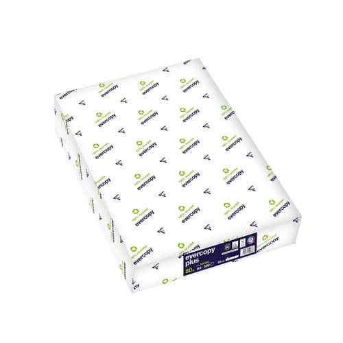 PAPEL RECICL. A3 EVERCOPY PLUS 80g 500h