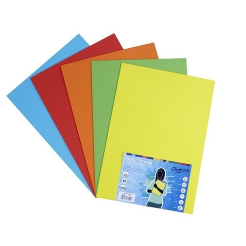 PAPEL COLOR FABRISA A3 80g 100h S.FUERTE