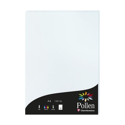 PAPEL CLAIREFONTAINE POLLEN A4 50h AZUL