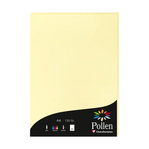 PAPEL CLAIREFONTAINE POLLEN A4 50h CANAR