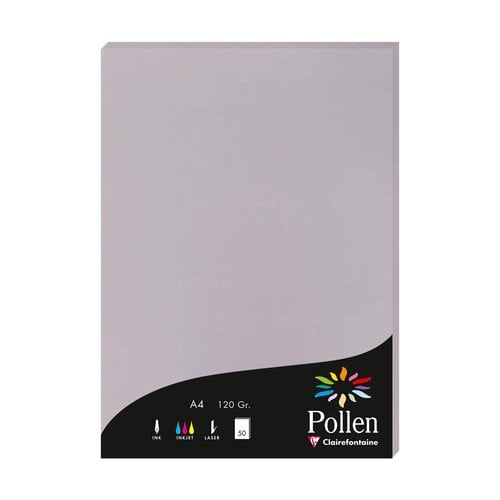 PAPEL CLAIREFONTAINE POLLEN A4 50h GRIS
