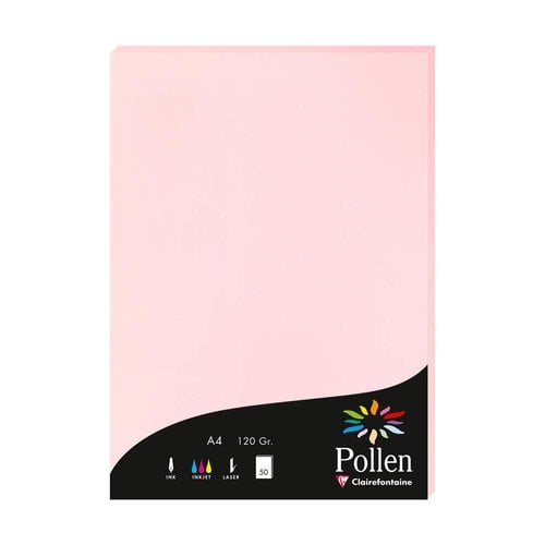 PAPEL CLAIREFONTAINE POLLEN A4 50h ROSA