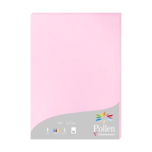 PAPEL CLAIREFONTAINE POLLEN A4 25h ROSA