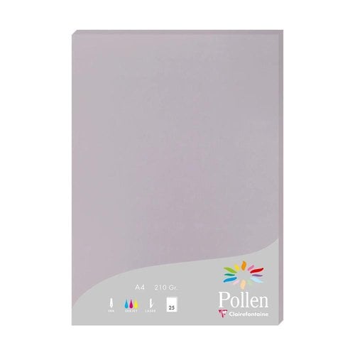 PAPEL CLAIREFONTAINE POLLEN A4 25h GRIS