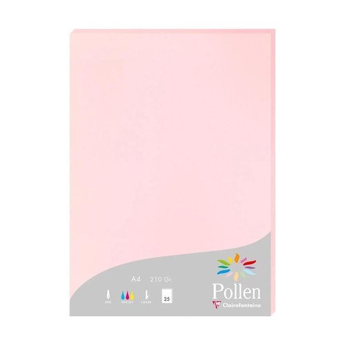 PAPEL CLAIREFONTAINE POLLEN A4 25h ROSA