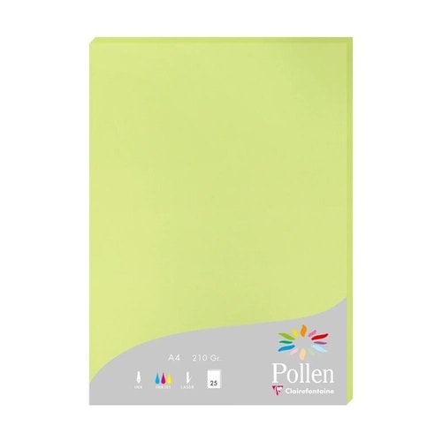 PAPEL CLAIREFONTAINE POLLEN A4 25h VERDE