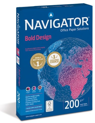 PAPEL A4 NAVIGATOR 200g 150h BOLD DESIG
