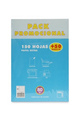 PAPEL PACSA A4 200h (150+50) 80g LISO