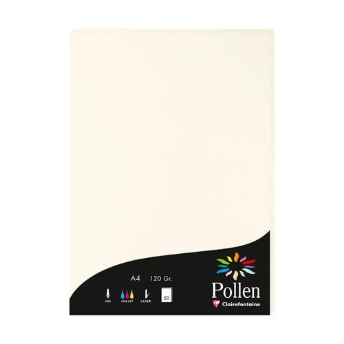 PAPEL CLAIREFONTAINE POLLEN A4 50h BLANC