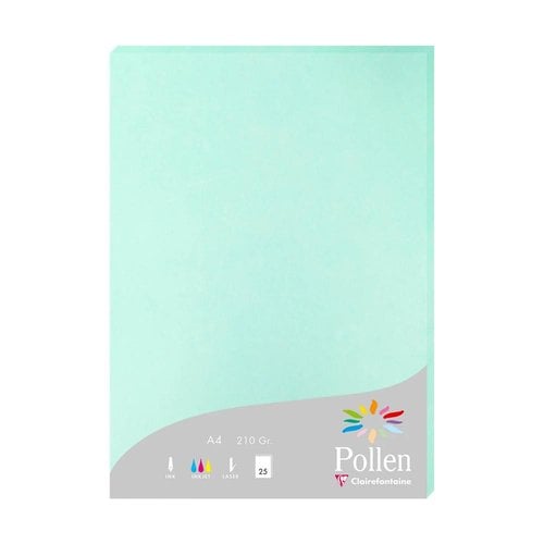 PAPEL CLAIREFONTAINE POLLEN A4 25h JADE