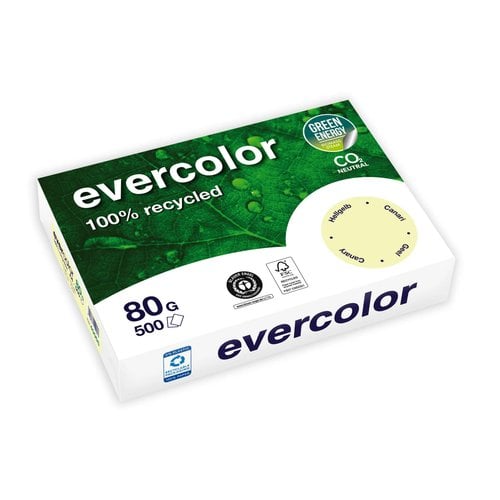 PAPEL RECICL. A4 EVERCOLOR 80g 500h AMAR