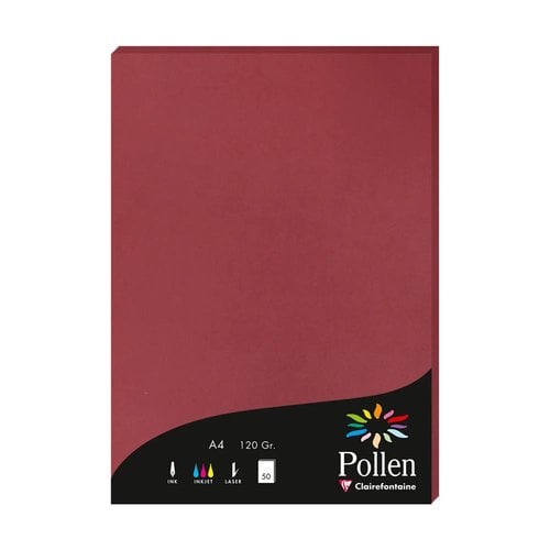 PAPEL CLAIREFONTAINE POLLEN A4 50h BURDE