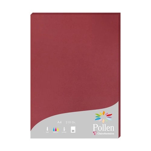 PAPEL CLAIREFONTAINE POLLEN A4 25h BURDE