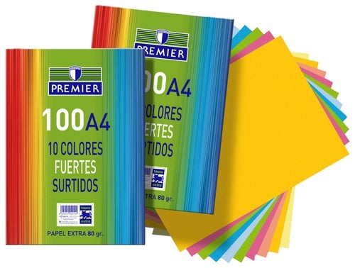 PAPEL COLOR PREMIER A4 80g 100h S.FU