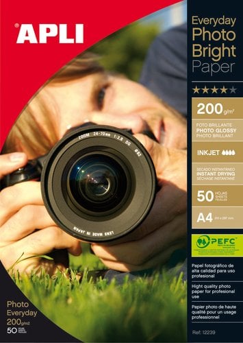 P.INKJET APLI FOTO A4 200g 50h GLOSSY