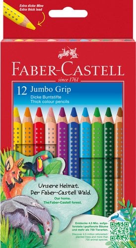 LAPICES ACLB.FABER JUMBO GRIP est.12