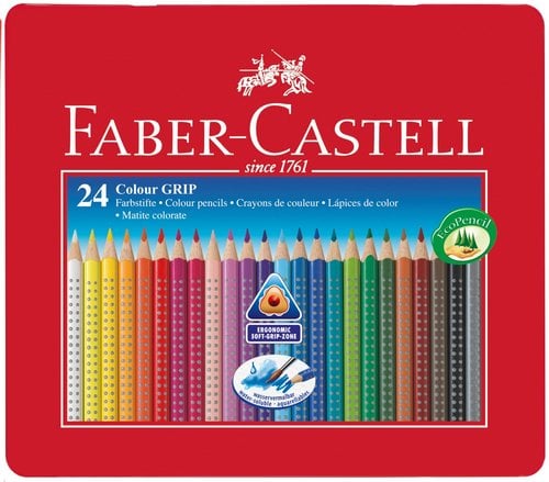 LAPICES ACLB.FABER COLOUR GRIP est.MT.24