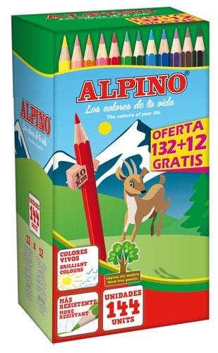 LAPICES COLOR ALPINO ECONOMY PACK 132+12