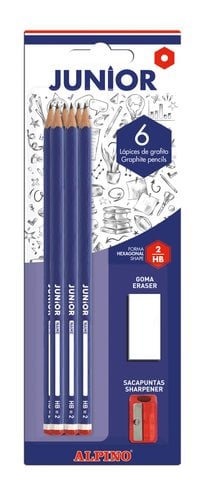 LAPIZ ALPINO JUNIOR - HB blister 6