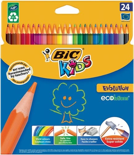 LAPICES COLOR BIC EVOLUTION est.24