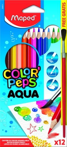 " 836011 LAPICES ACLB.MAPED COLOR""PEPS est.12"