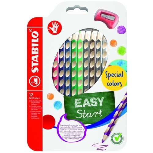 LAPICES COLOR STABILO EASY C. DIESTRO 12