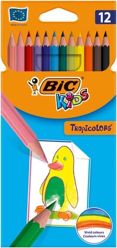 LAPICES COLOR BIC TROPICOLORS 2 est.12