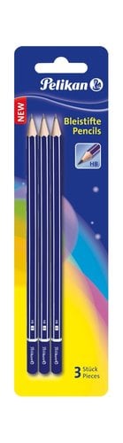 LAPIZ PELIKAN Nº3 - HB BLISTER de3