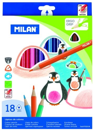 LAPICES COLOR MILAN ERGO GRIP Est. 18