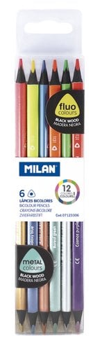 LAPICES MILAN FLUOR&METAL CAJA