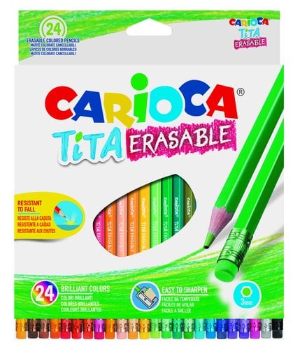 LAPICES COLOR CARIOCA TITA C/GOMA est.24