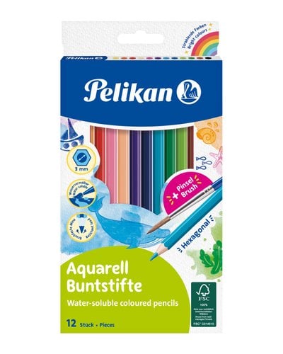 LAPICES COLOR PELIKAN HEXAGONAL est.12