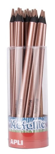 LAPIZ APLI JUMBO METALLIC TRI. BRONCE