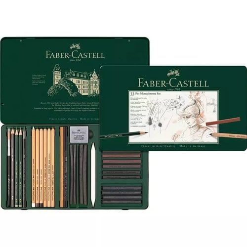 LAPIZ FABER PITT MONOCHROME est.METAL 33