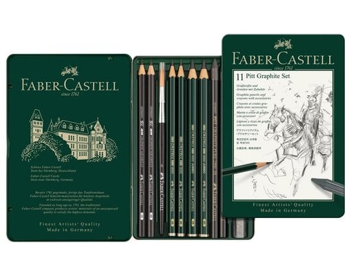 LAPIZ FABER PITT GRAFITO est.METAL 11