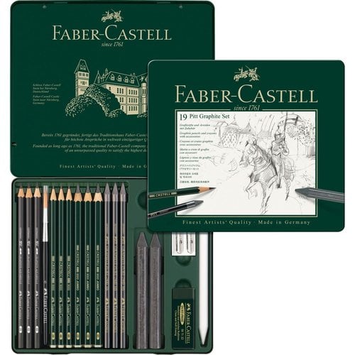 LAPIZ FABER PITT GRAFITO est.METAL 19