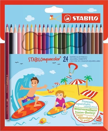 LAPICES ACLB.STABILO AQUACOLOR e.CART.24