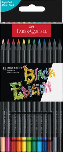LAPICES COLOR FABER-CASTELL BLACK est.12