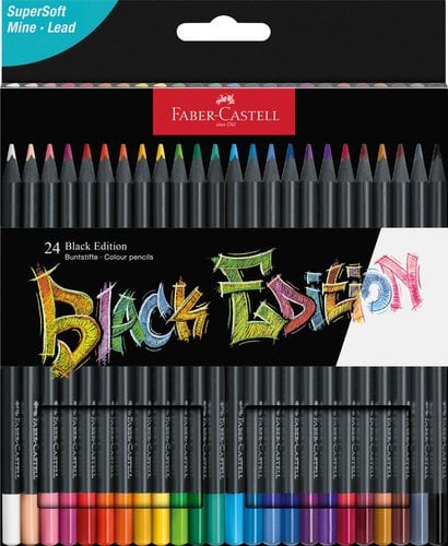 LAPICES COLOR FABER-CASTELL BLACK est.24