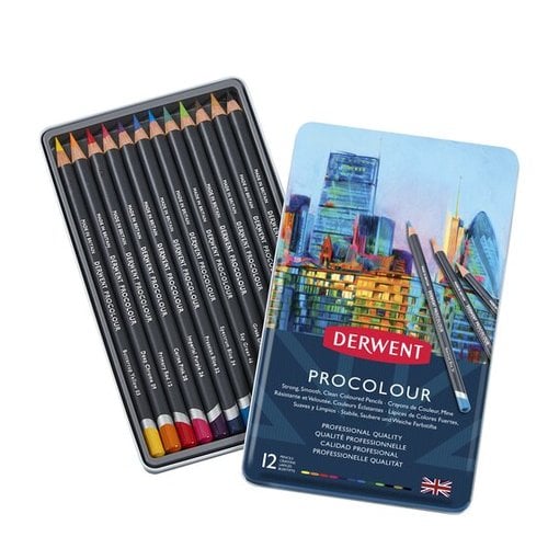 LAPICES COLOR DERWENT PROCOLOUR C/12