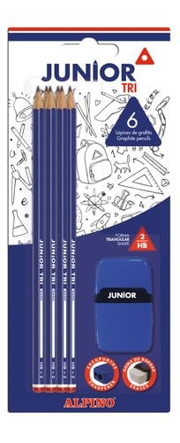 LAPIZ ALPINO JUNIOR - HB BLISTER 6
