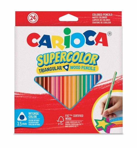 LAPICES COLOR CARIOCA SUPERC.TRI. C/24
