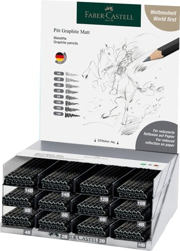 LAPIZ FABER-CASTELL MATE EXPOSITOR DE 14