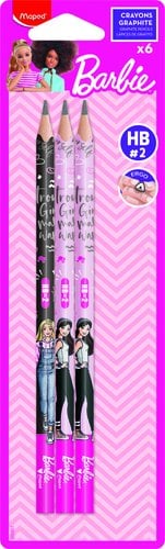 LAPIZ MAPED BARBIE -HB B/6