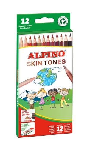 LAPICES COLOR ALPINO COL.PIEL est.12