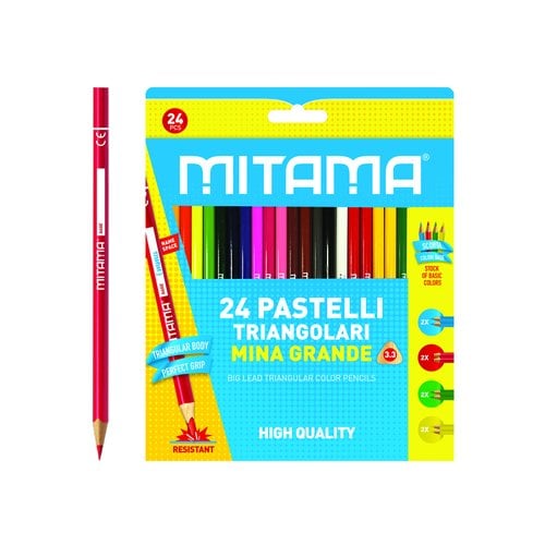 LAPICES COLOR MITAMA TRIANG.C/24
