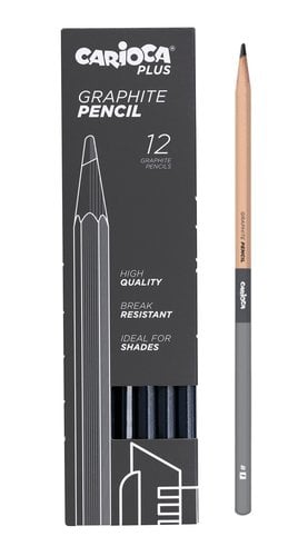 LAPICES GRAFITO CARIOCA PLUS B C/12
